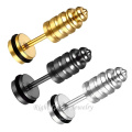 Gold Plated 2015 New Designs Ear Piercing Plugs Best Seller Piercing Fake Plugs